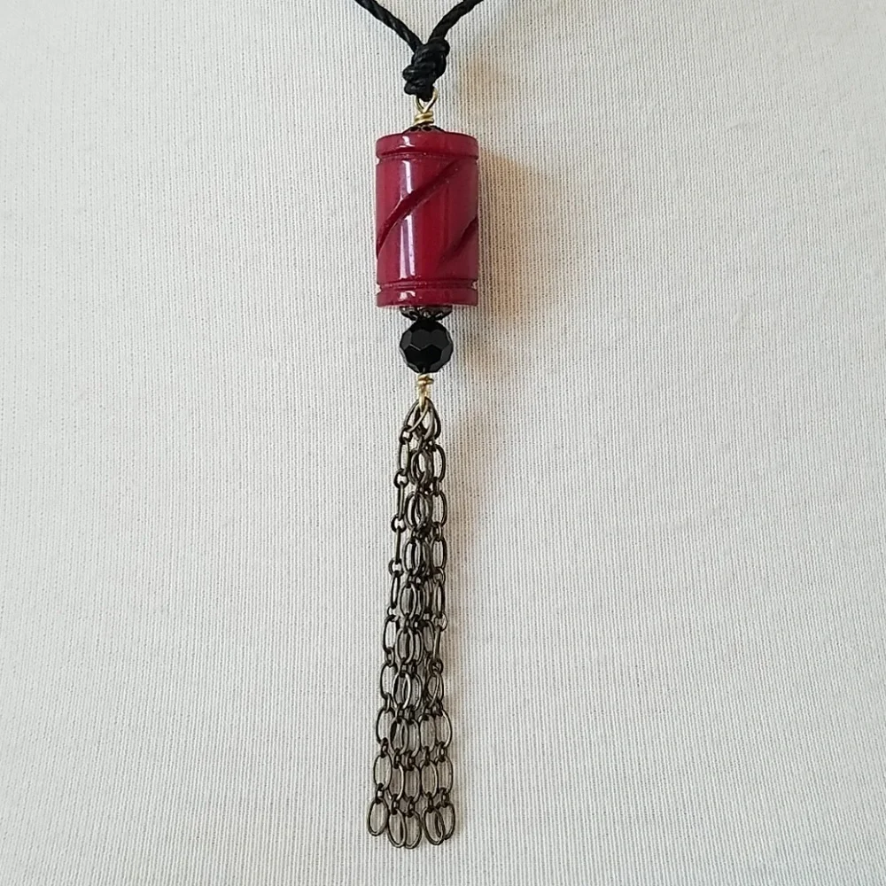 Red Asian Style Necklace
